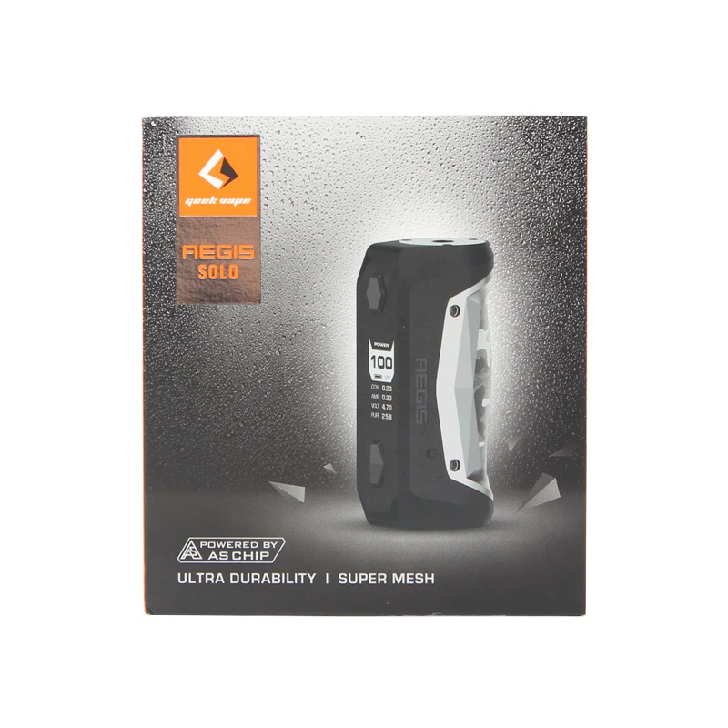 Оригинальный боксмод GeekVape Aegis Solo 100 Вт подходит для Cerberus Subohm Tank Tengu RDA мод