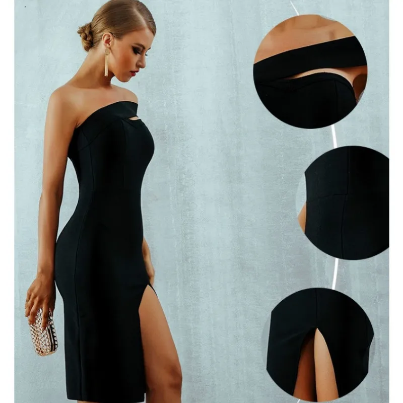 Белое Облегающее Бандажное платье для женщин Vestidos 2019 летнее сексуальное