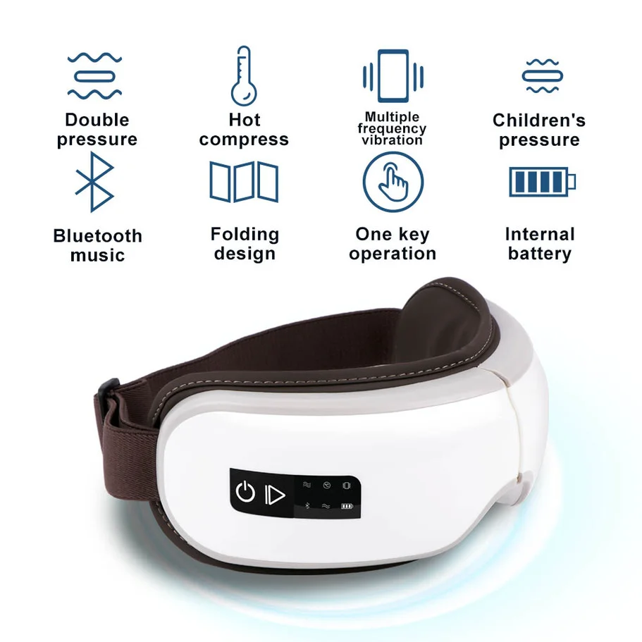 

Smart Eye Beauty Care Device Eye Massager Fatigue Relieve Vibration Massage Hot Compressing Heating Therapy Massage Wholesale