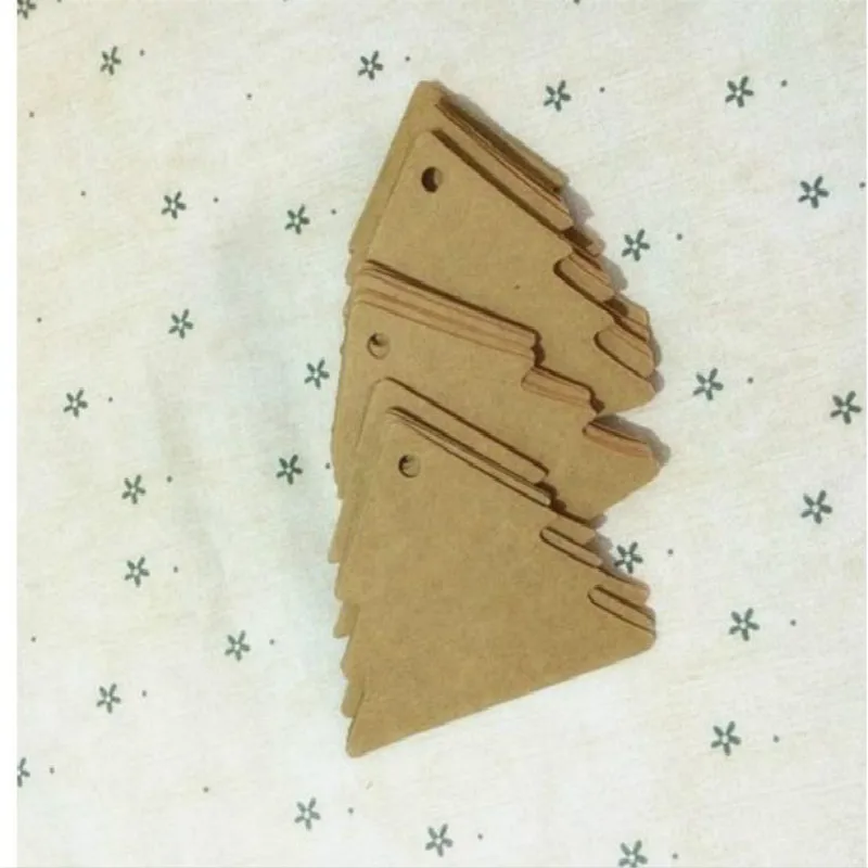 Картонная этикетка с надписью Рождественская елка 600 шт./лот |