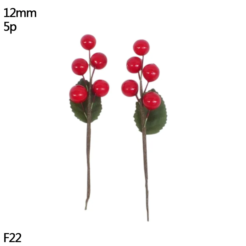 Миниатюрные красные искусственные растения цветы тычинки вишни ягоды букет