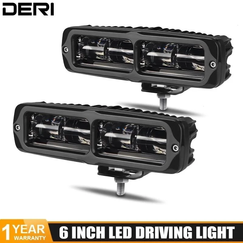 2 шт. светодиодсветильник фары 6 дюймов 6D линзы Барра светодиодные дальнего света