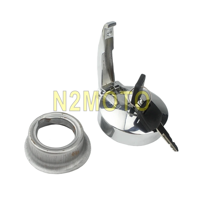 Откидная крышка для мотоциклетного бака со стальным наполнителем с отверстием