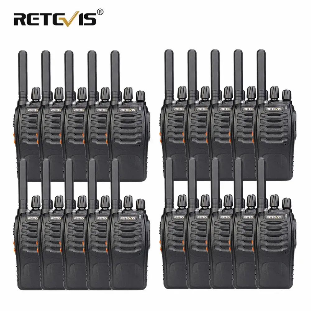 Портативная рация Retevis H777 Plus PMR446 20 шт. двухканальные радиостанции для отелей
