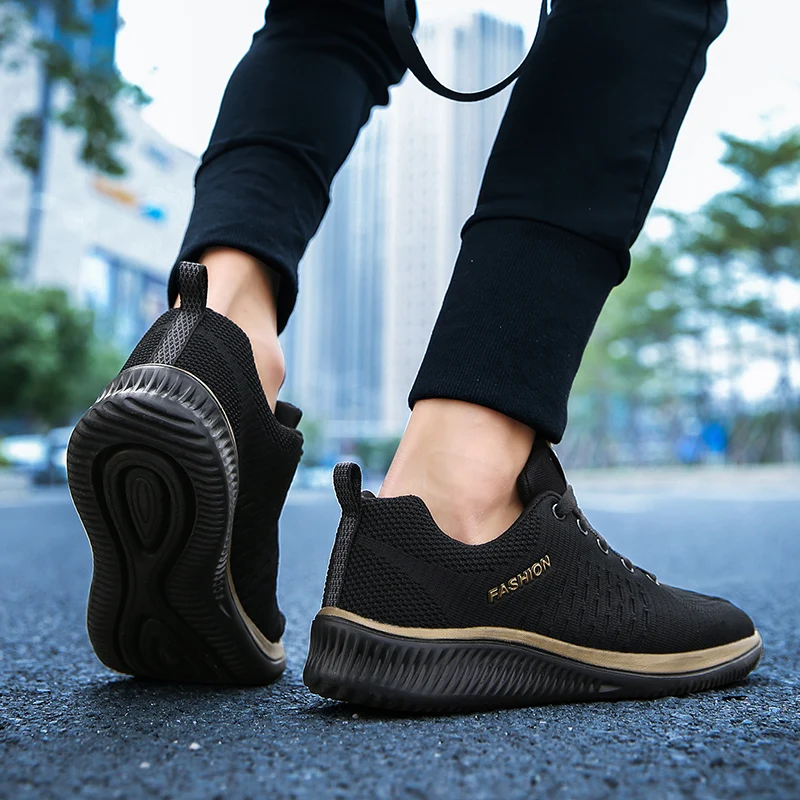 Дышащая мужская обувь для бега сетчатая Мужская ходьбы мужские уличные