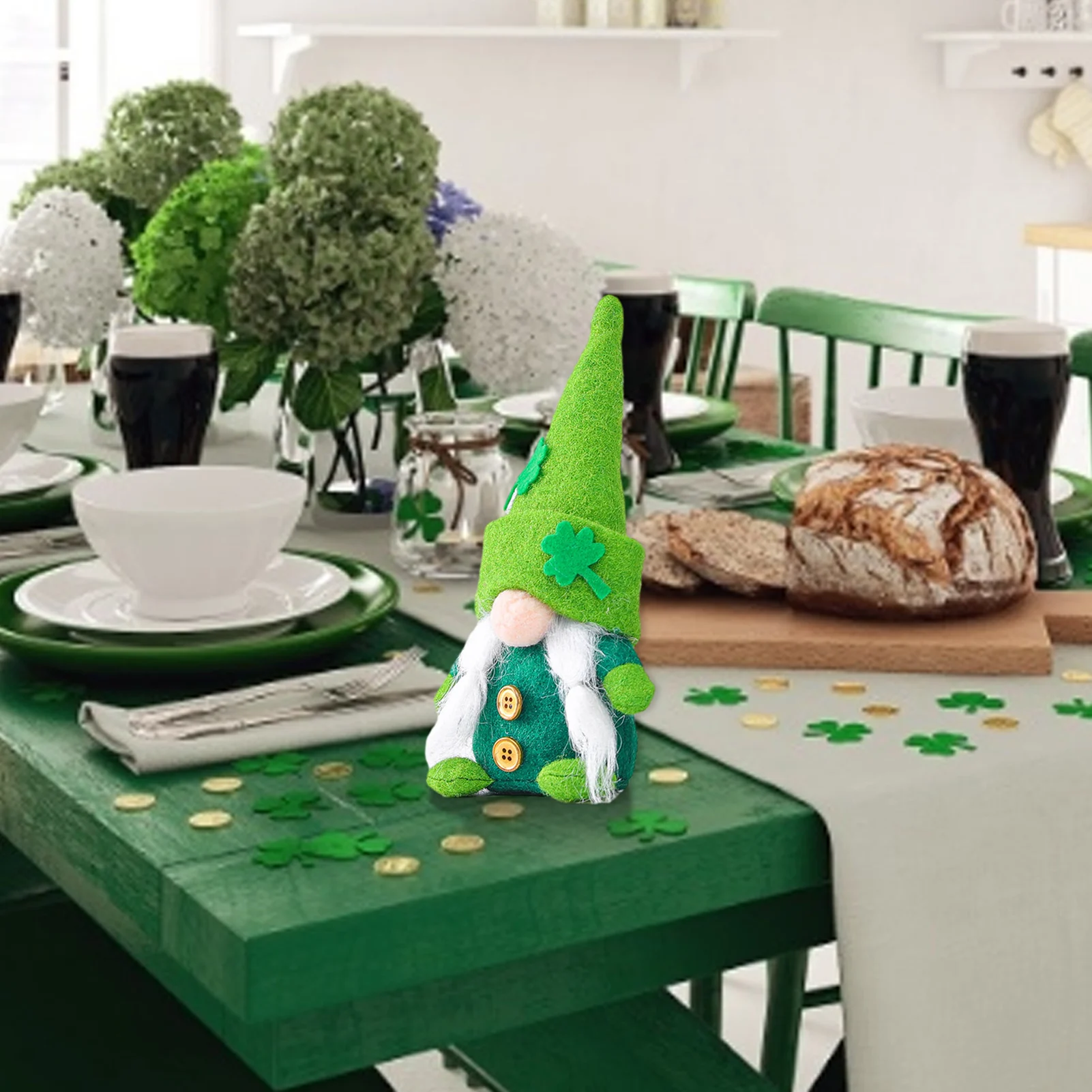 

New Clover Faceless Doll St. Patricks Day Decor A Lucky Dwarf Guard Their Homes Brings Good Luck Lovely Figure PP Cotton Filler