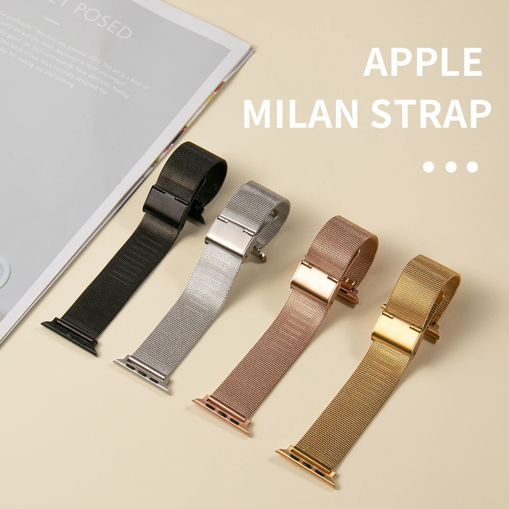 

Milanese Bracelet Correa for Apple Watch Band 44mm 40mm for Apple Watch Strap for iWatch Series 6 Se 5 4 3 38mm 42mm Accessories
