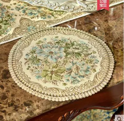 Европейский столовых Настольный коврик Подставка под вазу pad чаша подушка ткани