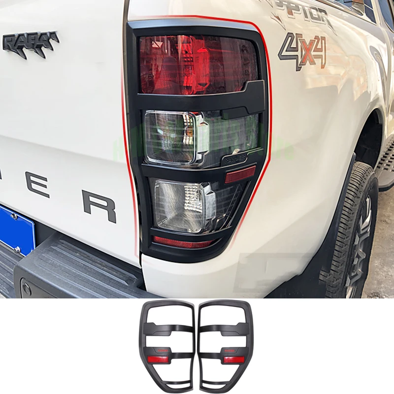 

Хвостовый светильник Wildtrak Raptor, черный матовый наружный задний фонарь, колпаки, аксессуары для Ford RANGER, аксессуары 2012-2019 T6 T7