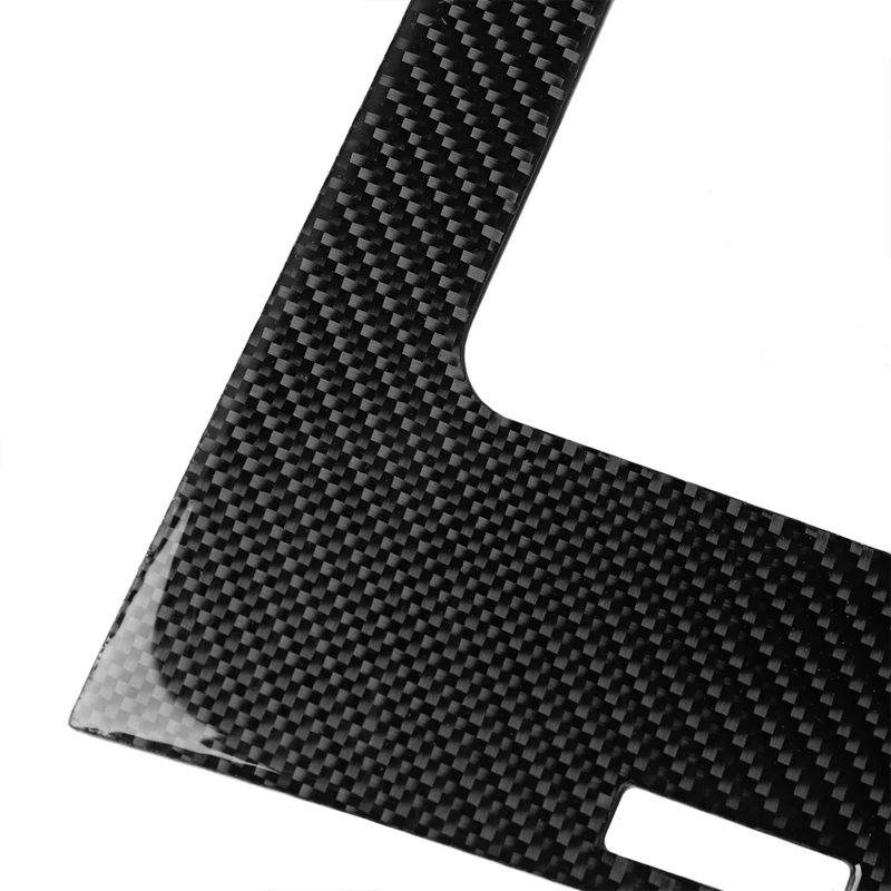 

Real Carbon fiber Gear position Storage box panel Car accessories Interior trim Sticker For Mustang