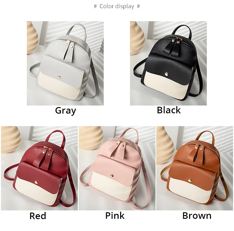 POMELOS Fashion Mini Backpack Women New Arrival Girls Backpack PU Leather Function Backpack Purse Shoulder Crossbody Back Bag