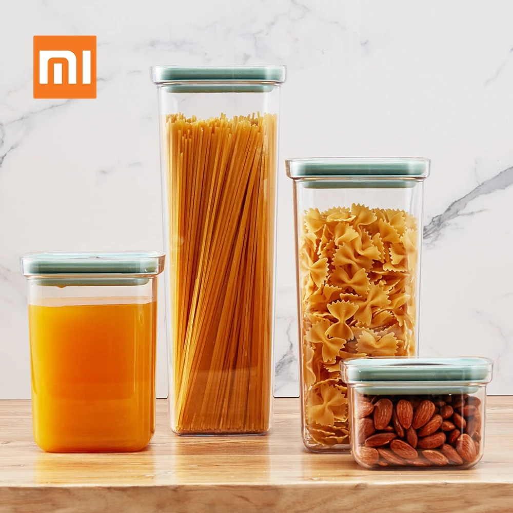 Xiaomi Youpin BergHOFF емкость для хранения пищи 2.4L кухня герметичный горшок банки для корма влагостойкий ящик для сохранения свежести банка герметичная банка