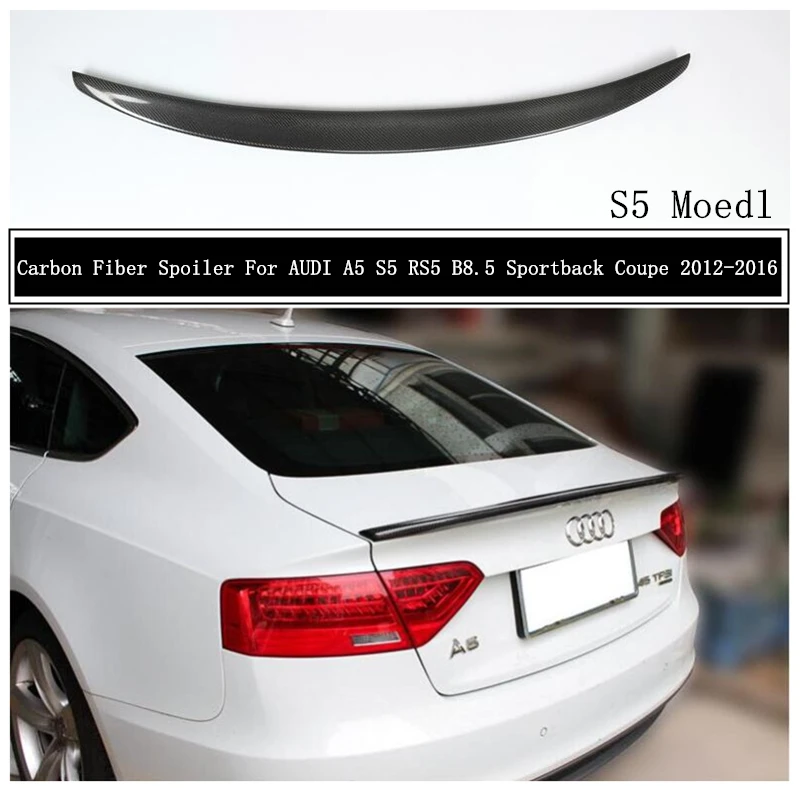 Спойлер из углеродного волокна для AUDI A5 S5 RS5 B8.5 Sportback Coupe 2012 2013 2014 2015 2016 крыло выступ