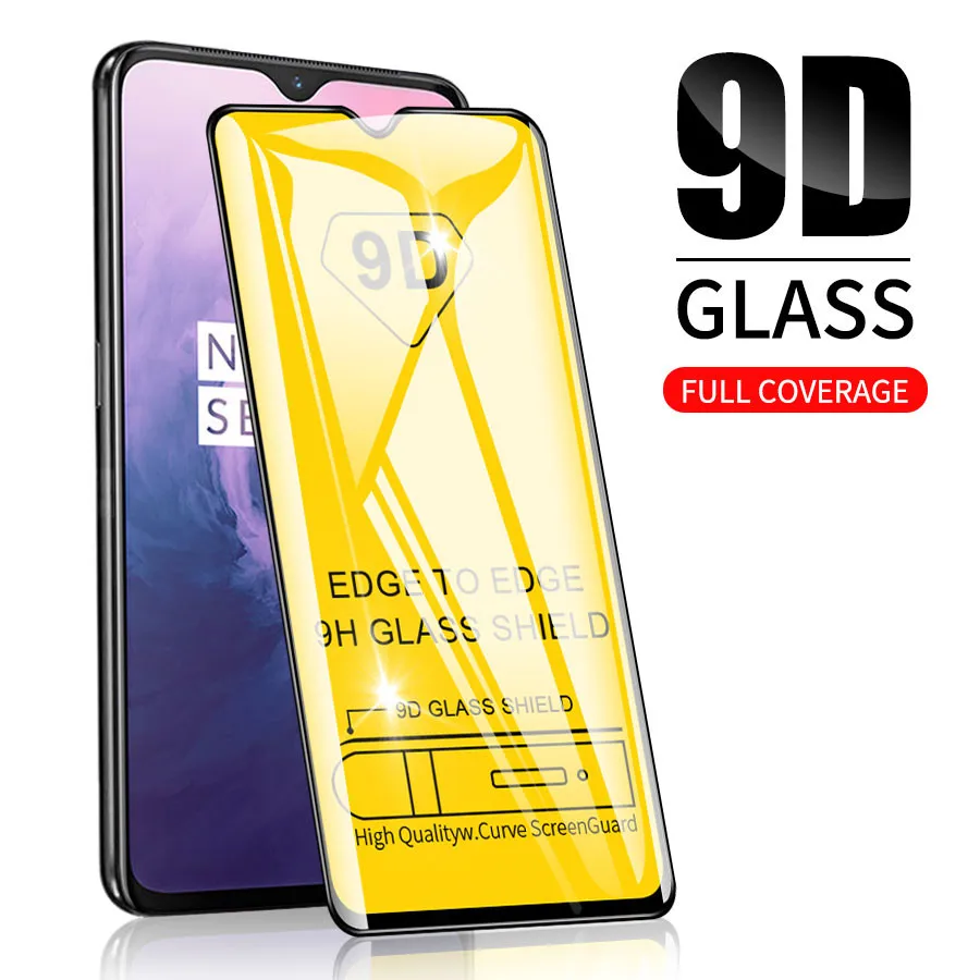 9D полностью наклеиваемая поверхность закаленное Стекло для Oneplus X 7, 6 комплектов/партия, размер 6T 5T с уровнем твердости 9H HD закаленное Стекло для Oneplus 5 T, 6 T, 3T Экран протектор пленка для всего экрана