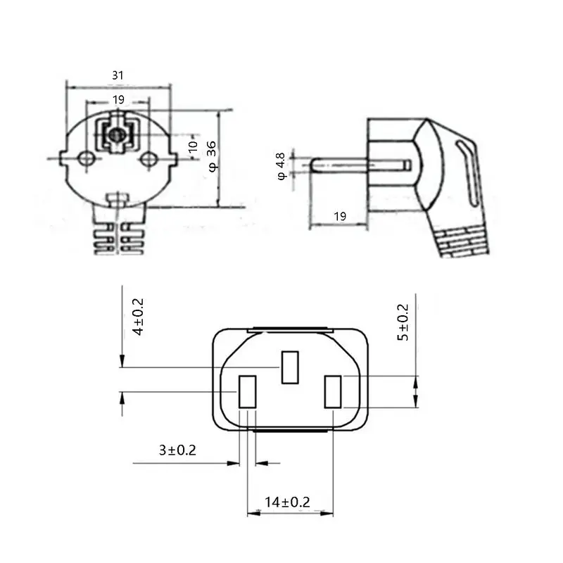 Кабель питания IEC320 C13 5 м 2 мм 30 шт. |