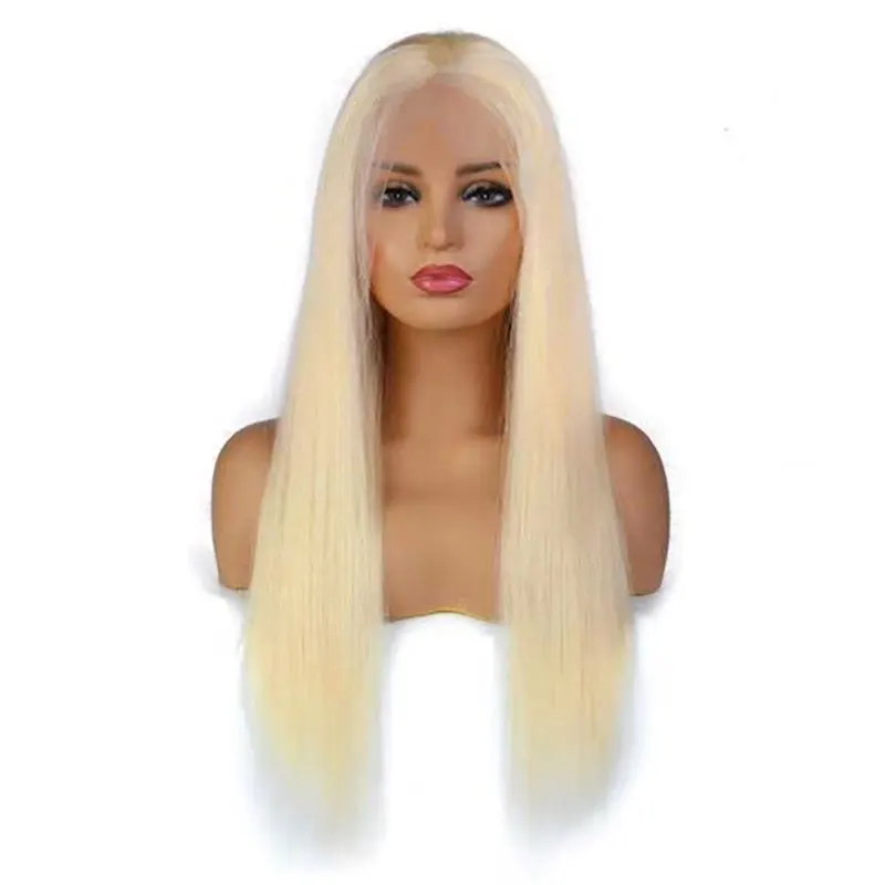 Волшебная любовь блонд кружево передний парик Remy бразильские прямые волнистые