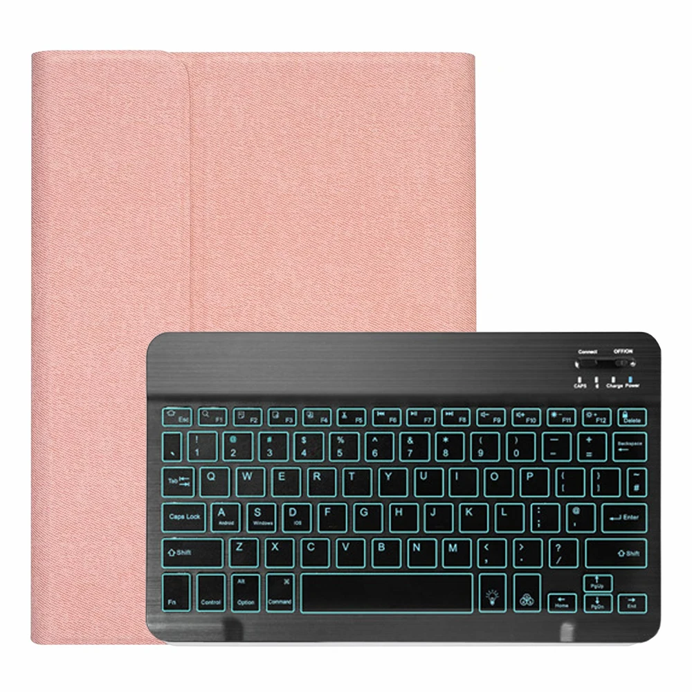 Beige with Black Чехол-клавиатура с подсветкой для iPad 10,2, чехол-клавиатура с карандашом для Apple iPad 7-го поколения A2197 A2200 A2198 A2232, чехол - Цвет: Beige with Black