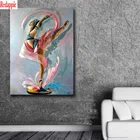 Алмазная Живопись балерина квадратнаяКруглая Мозаика Алмазная вышивка крестиком хрустальные стразы абстрактная живопись