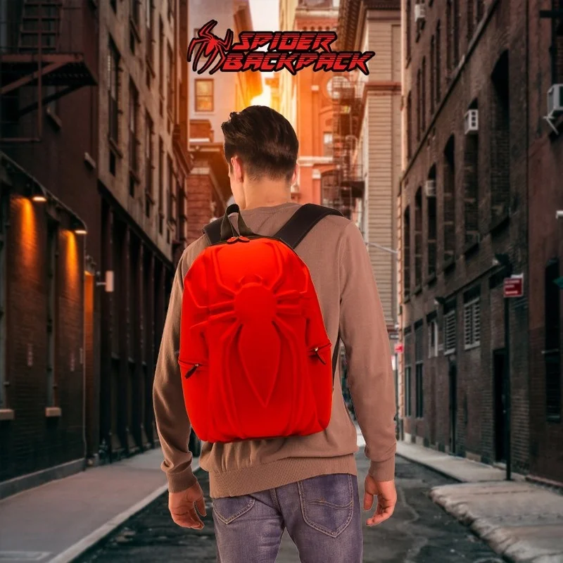 

Disney Marvel Avengers Spider-Man 3D Three-dimensional Modeling Creative Men's Backpack Out Fashion Bag Backpack School