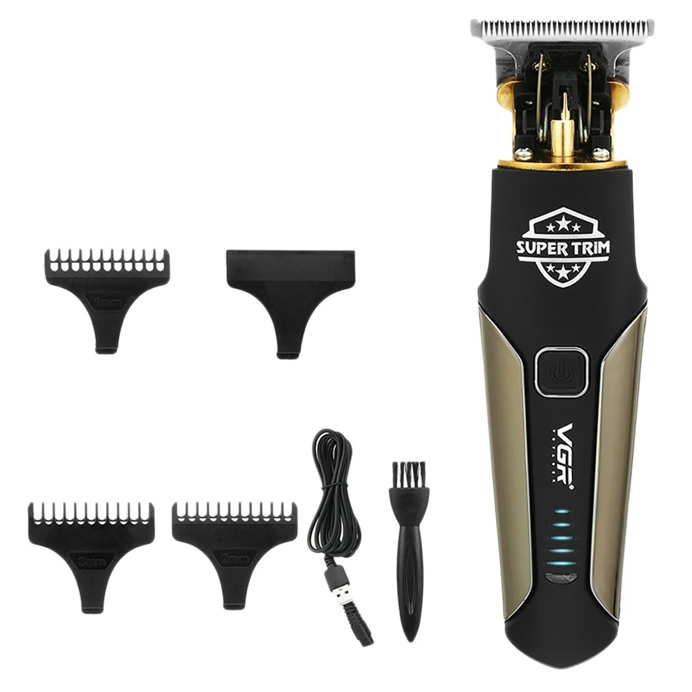 

VGR Electric Barber Hair Trimmer For Men Beard Trimmer Finishing Machine Rechargeable Hair Cutting Machine
