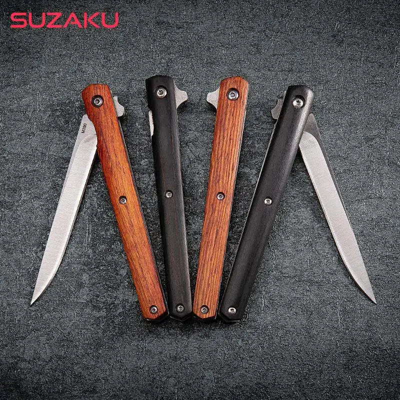 

8.6'' Damascus M390 Folding Blade Knife 57HRC Steel 5Cr15 Blade Folding Pocket Survival Camping Knives EDC Tools Outdoor Knifes