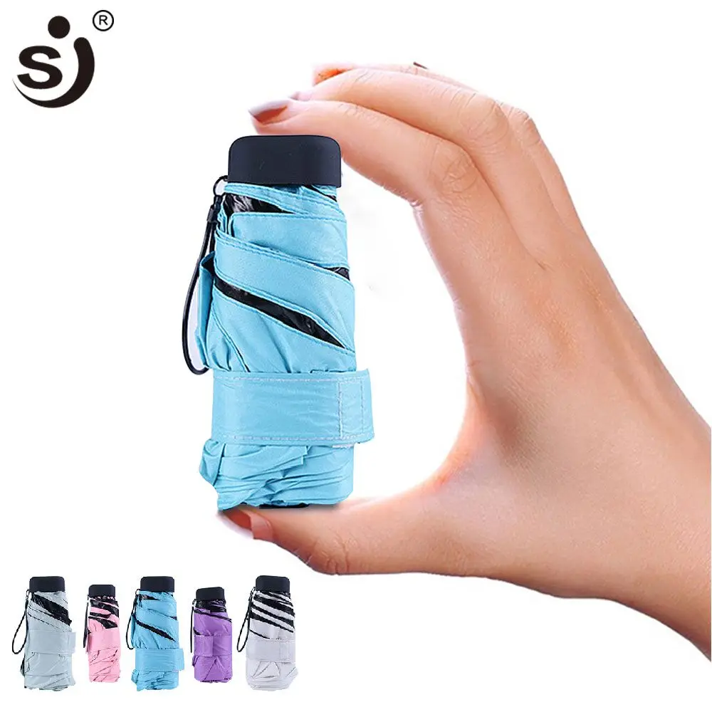 Складной карманный мини-зонт SJ 9 видов цветов 5 женский модный портативный