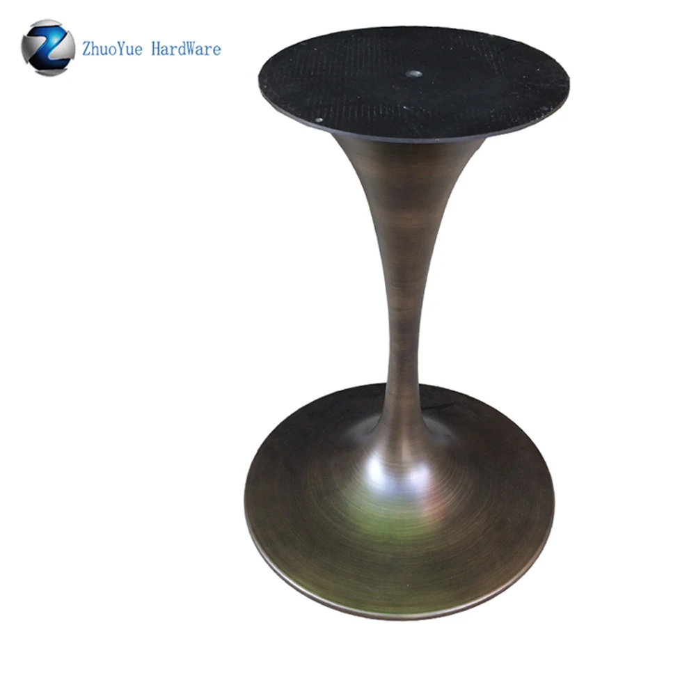 Оптовая продажа круглый черный металлический Труба Обеденный стол база Сааринен