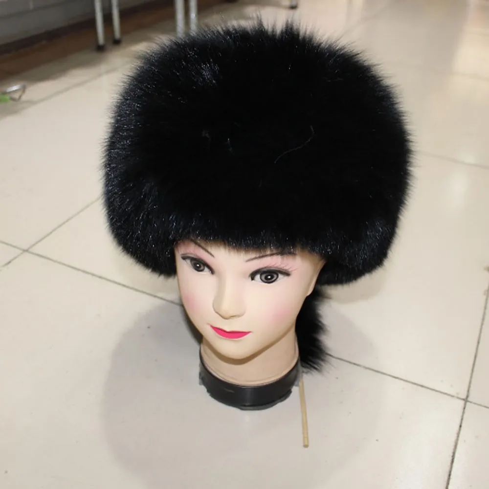 Linhaoshengyue осенне зимняя мужская женская шапка из меха енота лисьего купольная