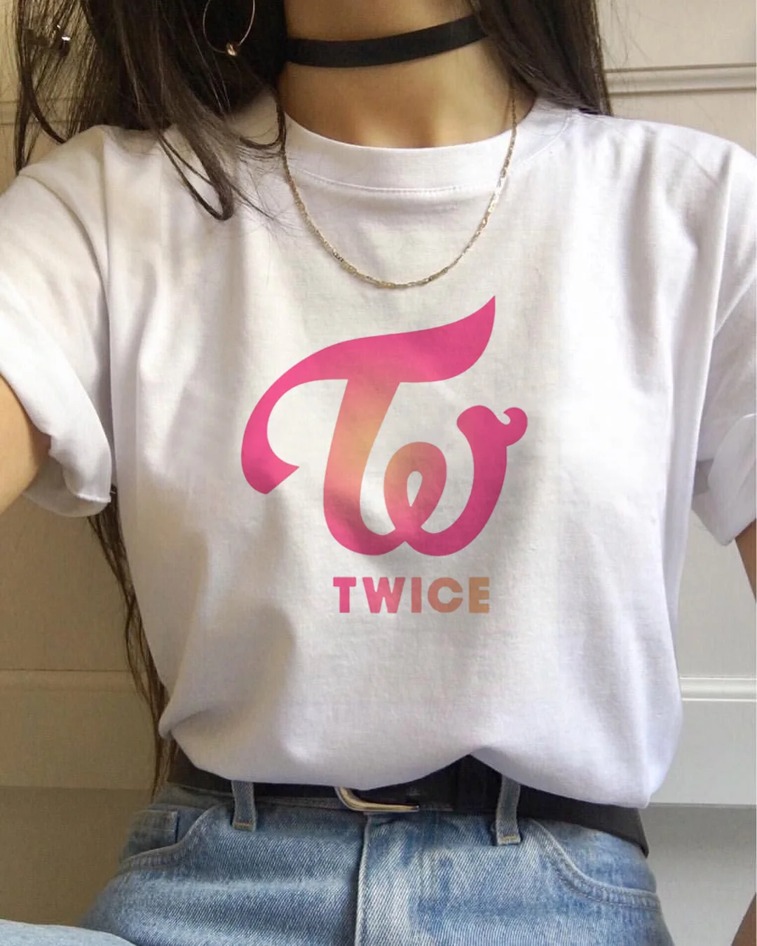 4505 Несколько K-pop Blackpink Kill This Love Футболка женская TXT Twice Футболка Kpop Exo Tees Футболка женская черная розовая Nct127 - Цвет: 4505