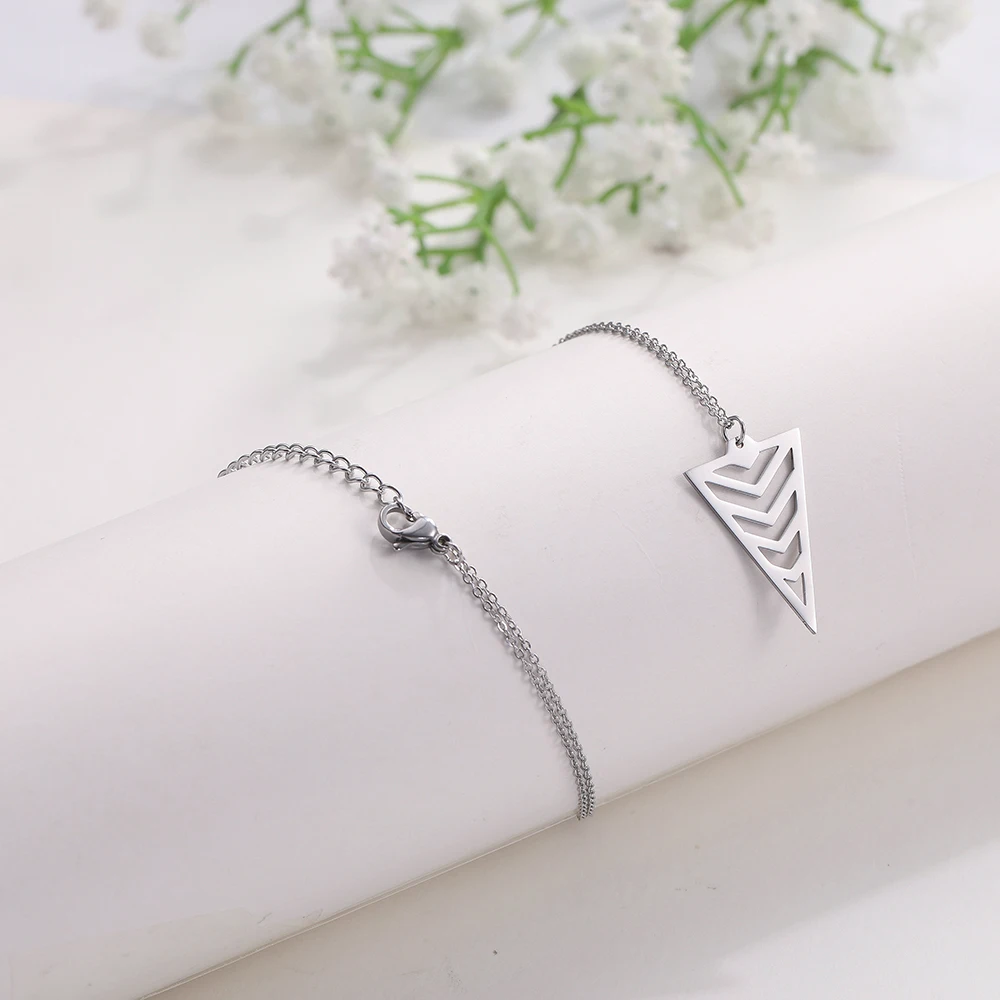 Skyrim классический треугольный геометрический кулон ожерелье из нержавеющей