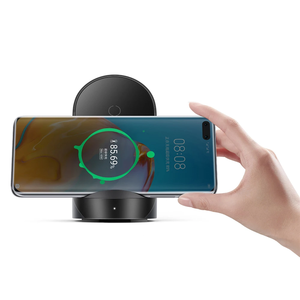 

Super Fast Quick Charger Vertical Wireless Charger 40W with Cooling Fan for HUAWEI P40 Pro/Mate 30 for iPhone 11/X Phone