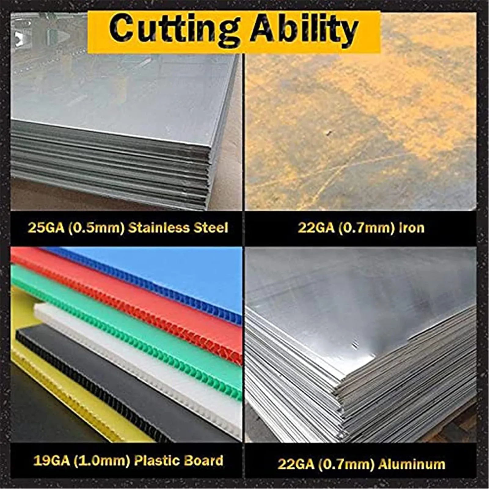 Fast Portable Metal Plate Cutter Sheet Cutting Tool Sturdy Structure Ergonomic With Slip Protective Workable | Инструменты