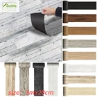 FunlifeНаклейки для пола из серого дерева, водостойкие самоклеящиеся Нескользящие легко моющиеся наклейки для кухни, ванной комнаты