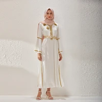 white eid abaya dubai turkey islam dresses for women clothing kaftan muslim dress robe longue femme musulmane caftan marocain