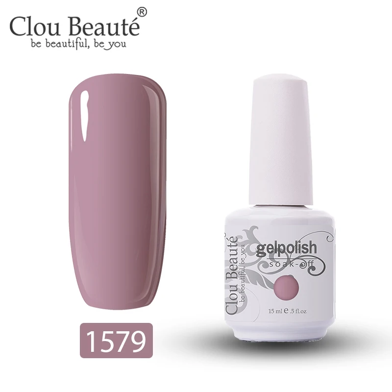1579 Clou Beaute 15 мл цветной гель-краска УФ-гель для ногтей замачиваемый светодиодный лак для ногтей Гель-лак для ногтей Полупостоянный лак для ногтей - Цвет: 1579