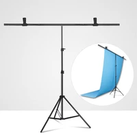 sh photography t shaped background backdrop stand adjustable support system photo studio for non woven muslin backdrops