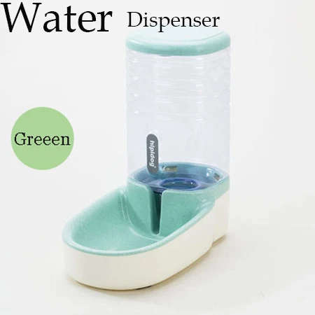 Green Water Dispense 3.8л автоматическая кормушка для домашних животных большая емкость диспенсер для воды для собак кошек поилка миска для воды для собак бутылка для воды для кошек миски - Цвет: Green Water Dispense
