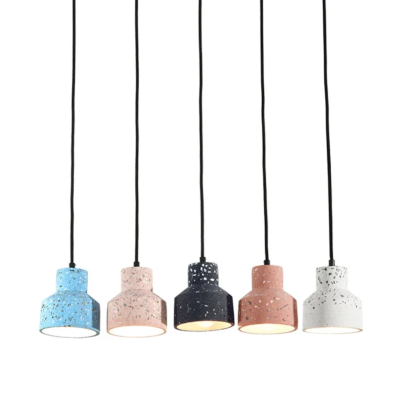 

Nordic Design Cement Concrete Pendant Lights Modern Industrial Led Hanging Lamp dining room Bar Living Room Bedroom luminaire