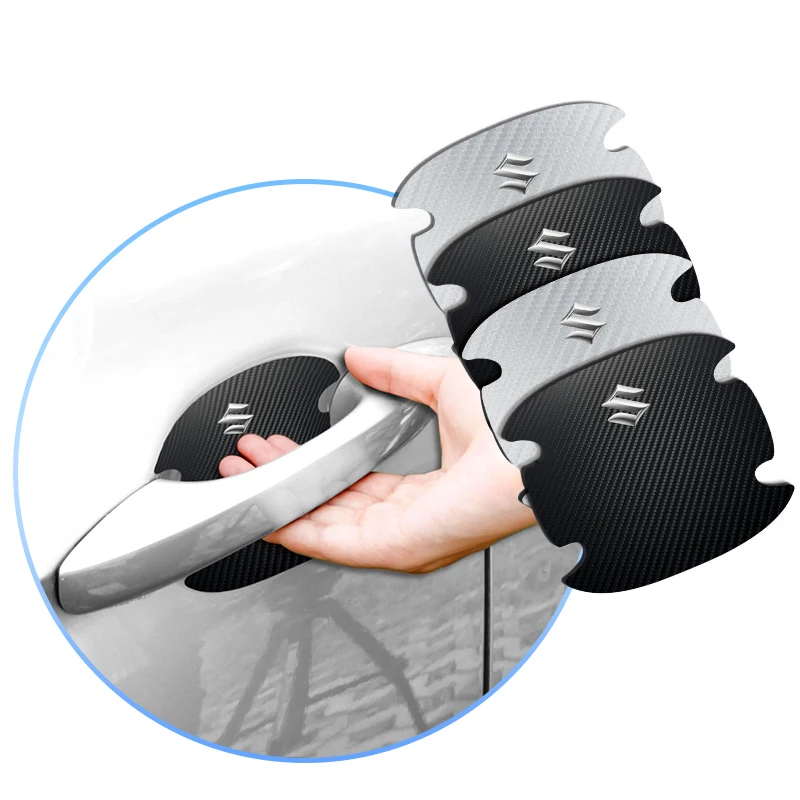 4 шт. защитная пленка на дверную ручку автомобиля наклейка для Suzuki Swift Samurai Vitara SX4