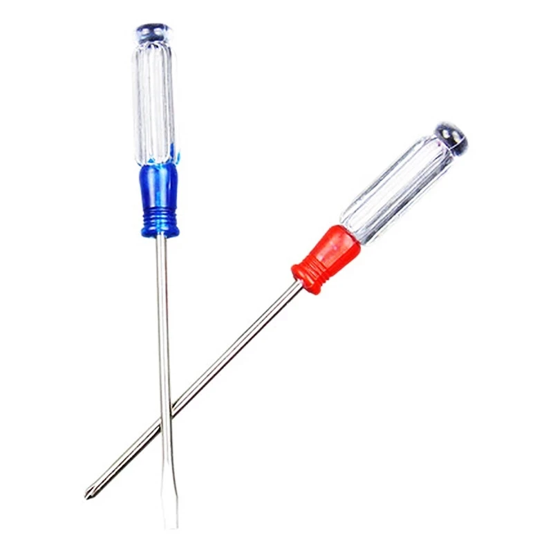 

Transparent screwdriver 3MM small screwdriver transparent handle maintenance mobile phone PC small screwdriver cross - shaped mi