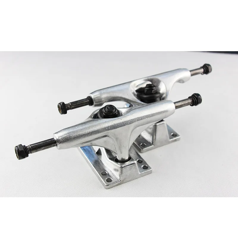 

Aluminum Alloy Skateboard Bracket Multi-Piece Set Double Rocker Skateboard Accessories More Colors Black And White Wheels