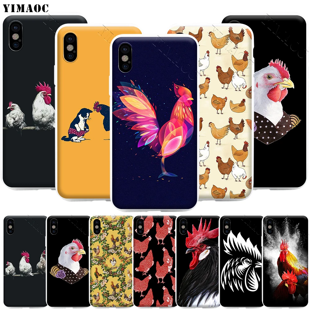 Чехол для телефона YIMAOC с рисунком курицы iPhone 11 Pro XS X XR Max 8 7 6 6S Plus SE 5S | Мобильные