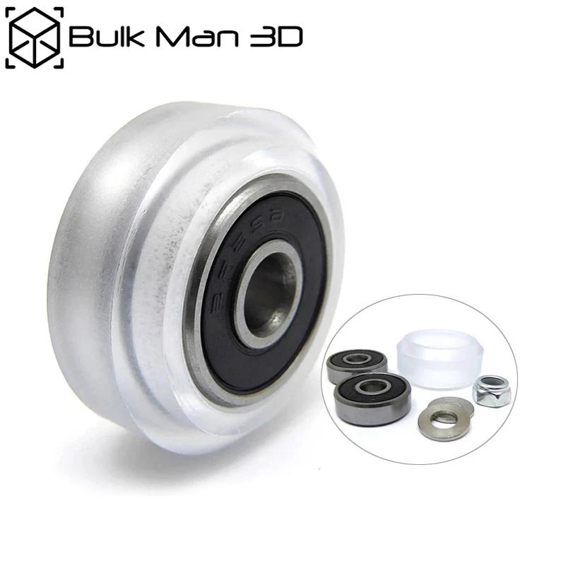 100 компл./лот Поликарбонат Xtreme однотонная жилетка с v-образным колеса в сборе для