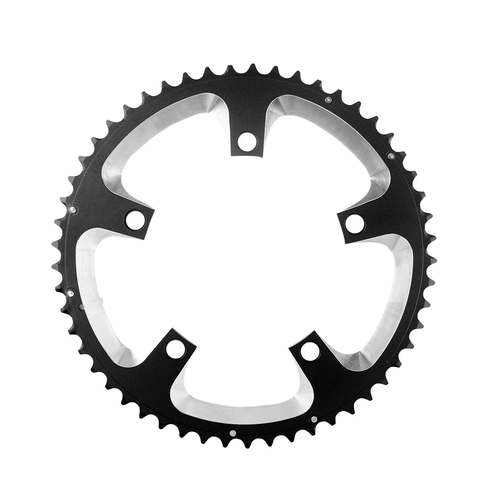 Дорожные цепные кольца 53T из алюминиевого сплава стальные звездочки 130BCD 5 коготь