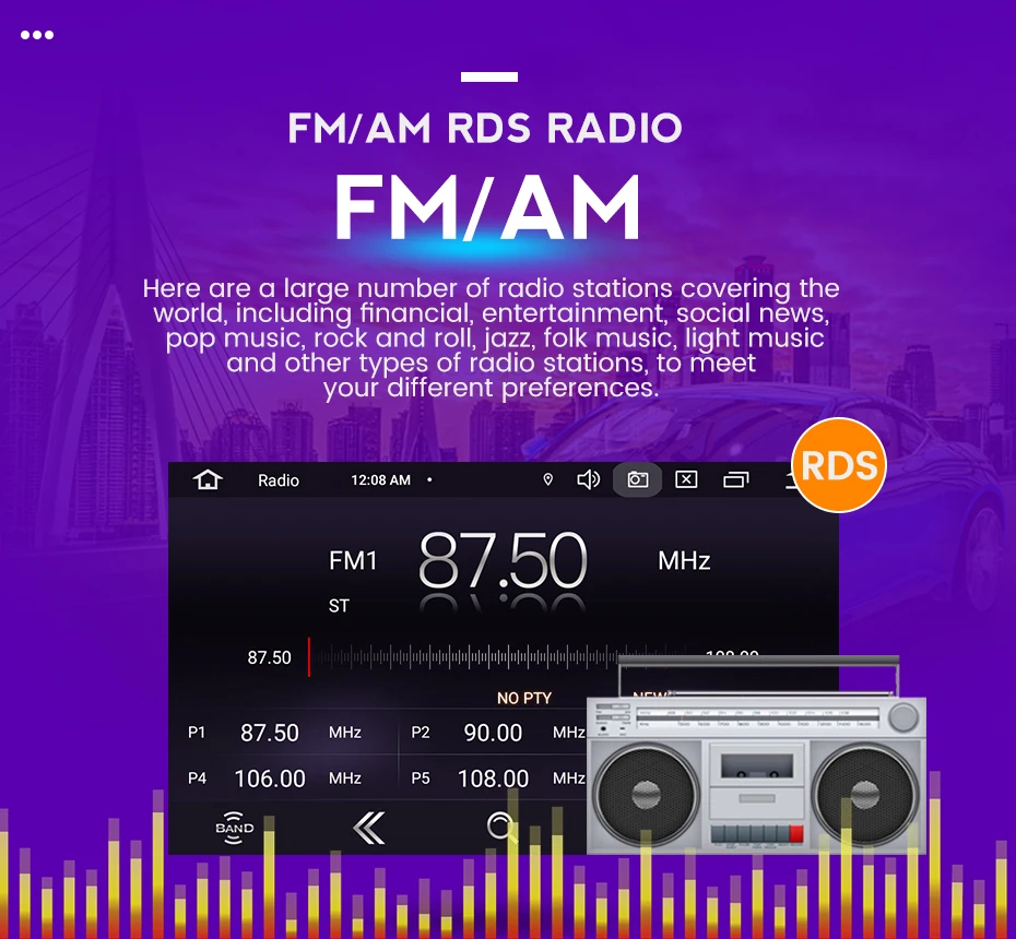 7 &quotIPS RDS DSP 4 Гб + 64 2 DIN Android 11 передний бампер автомобиля GPS навигатор для FIAT Qubo Citroen с