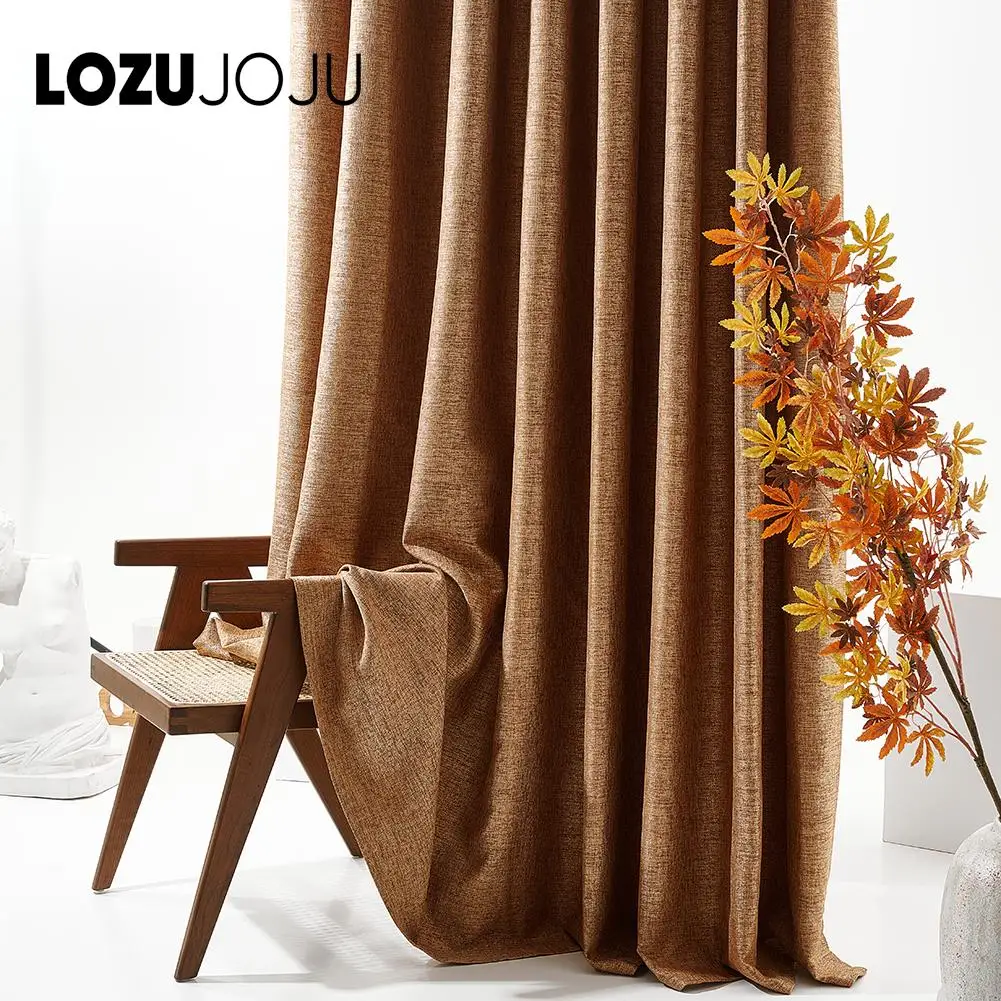 

Luxury 70% Blackout Curtains For Living Room Soild Thick Curtain Window For Bedroom High Shading Drape Blind Home Decoration