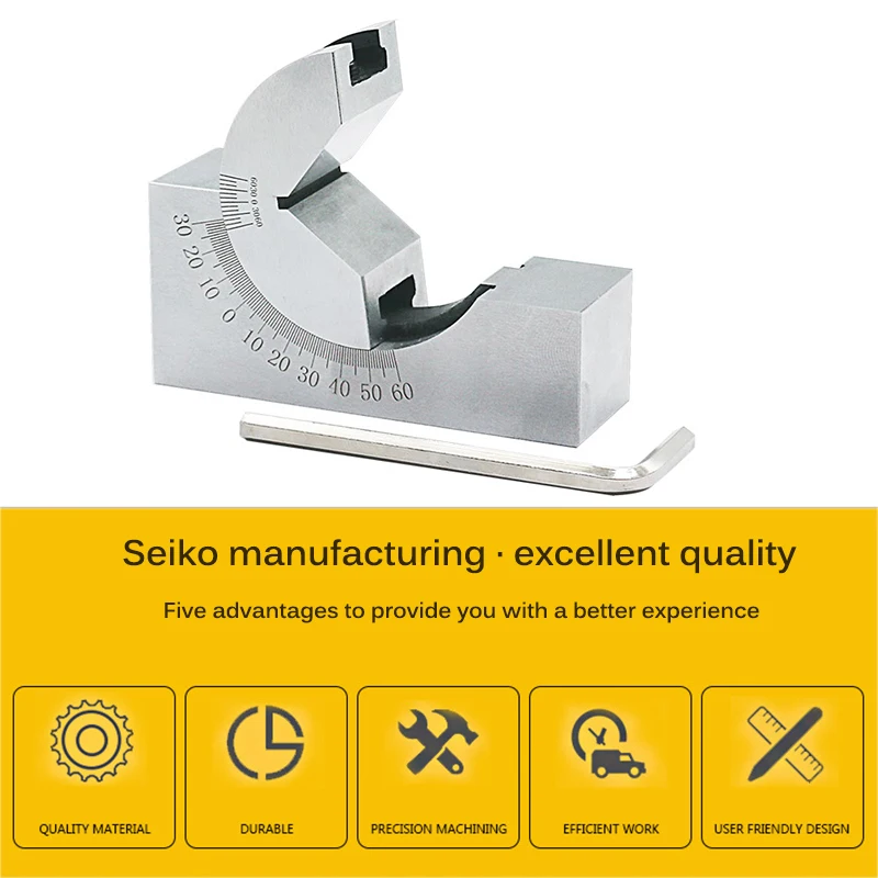 1 шт. Высокоточный Угловой блок манометр от 0 до 60 градусов Регулируемый