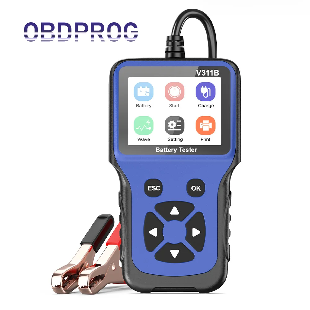 OBDPROG V311B 12 в детектор тестирования аккумулятора автомобильное зарядное