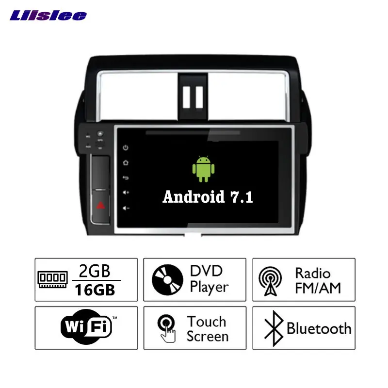 Liislee Android 7 1 2G RAM для Toyota Prado 150 автомобильное радио Аудио Видео Мультимедиа DVD плеер
