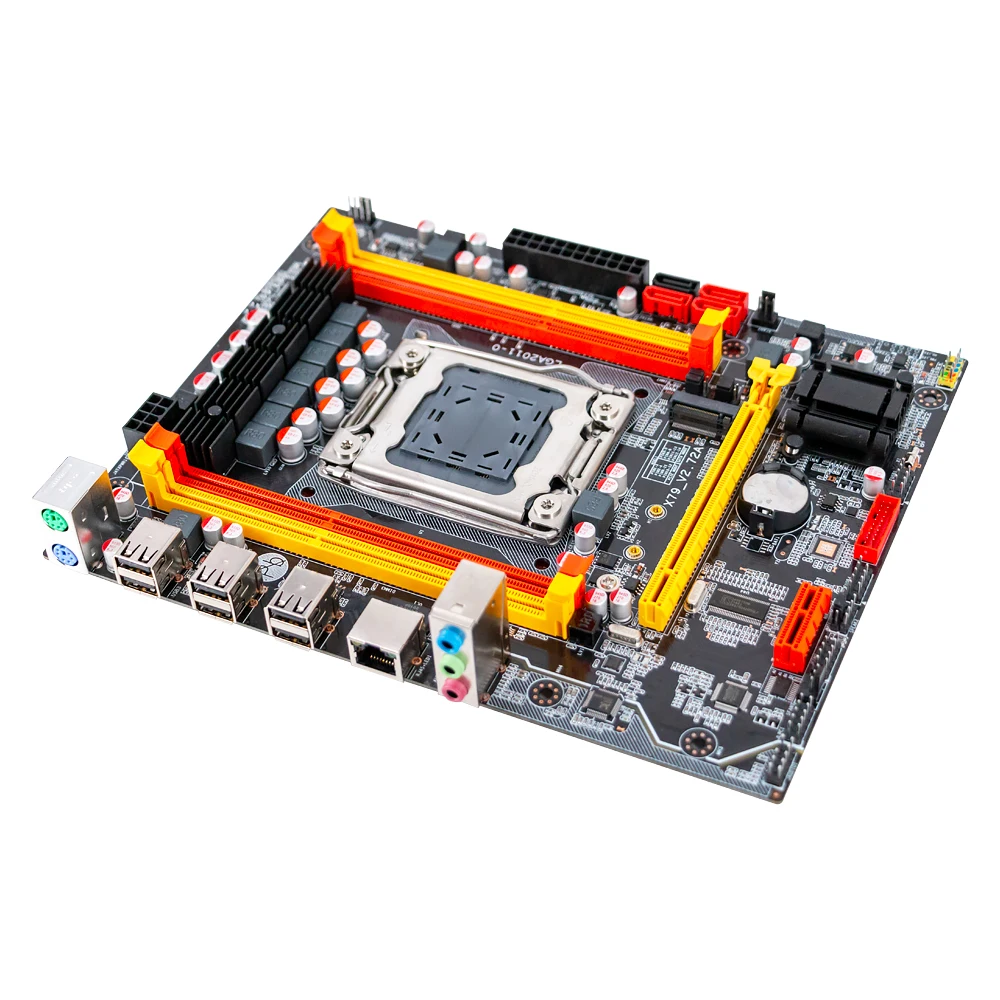 Материнская плата X79M Intel X79 LGA 2011 Xeon E5 поддержка ECC REG DDR3 128 ГБ M.2 NVME NGFF SATA3.0 USB2.0
